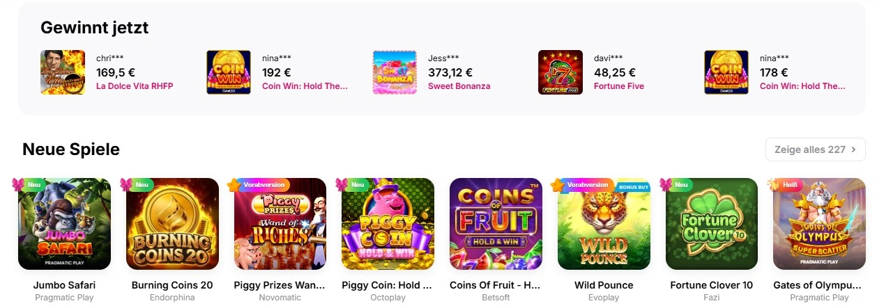 Beliebteste Slots und Spiele bei HitnSpin Casino